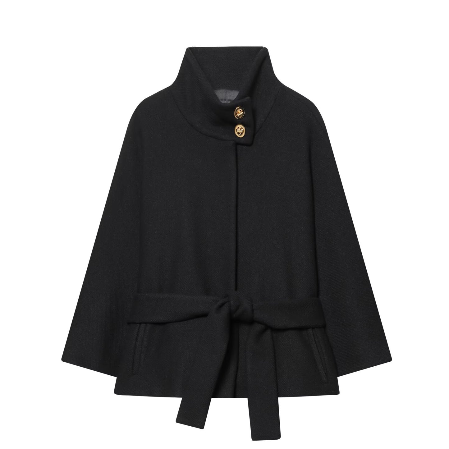 Elegant layered decoration short coat jacket