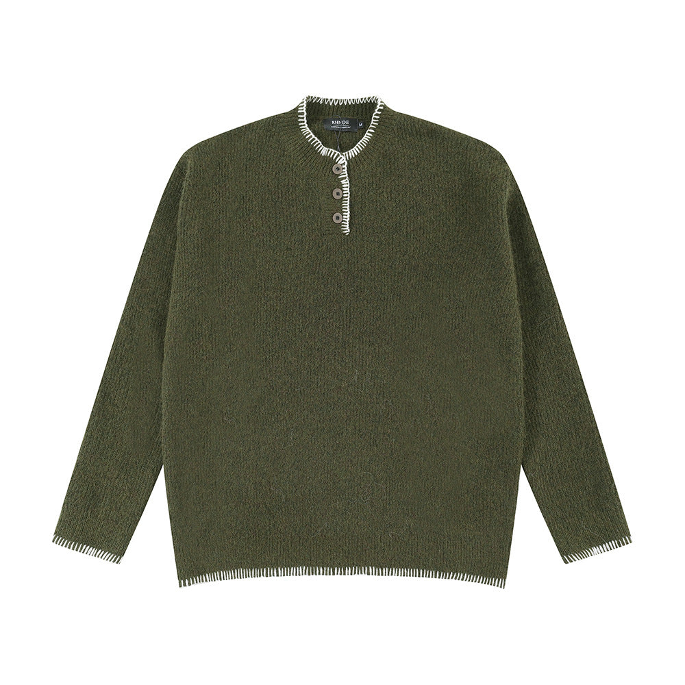 Jiming Thread Round Neck Sweater