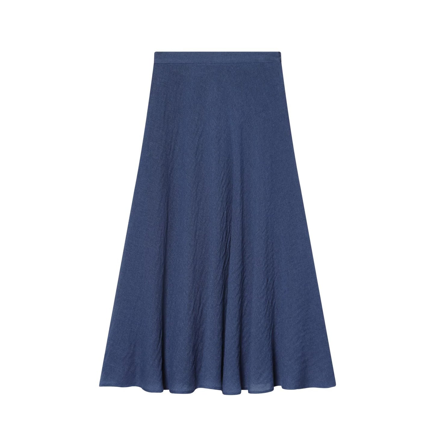 Commuting style elegant satin flute skirt