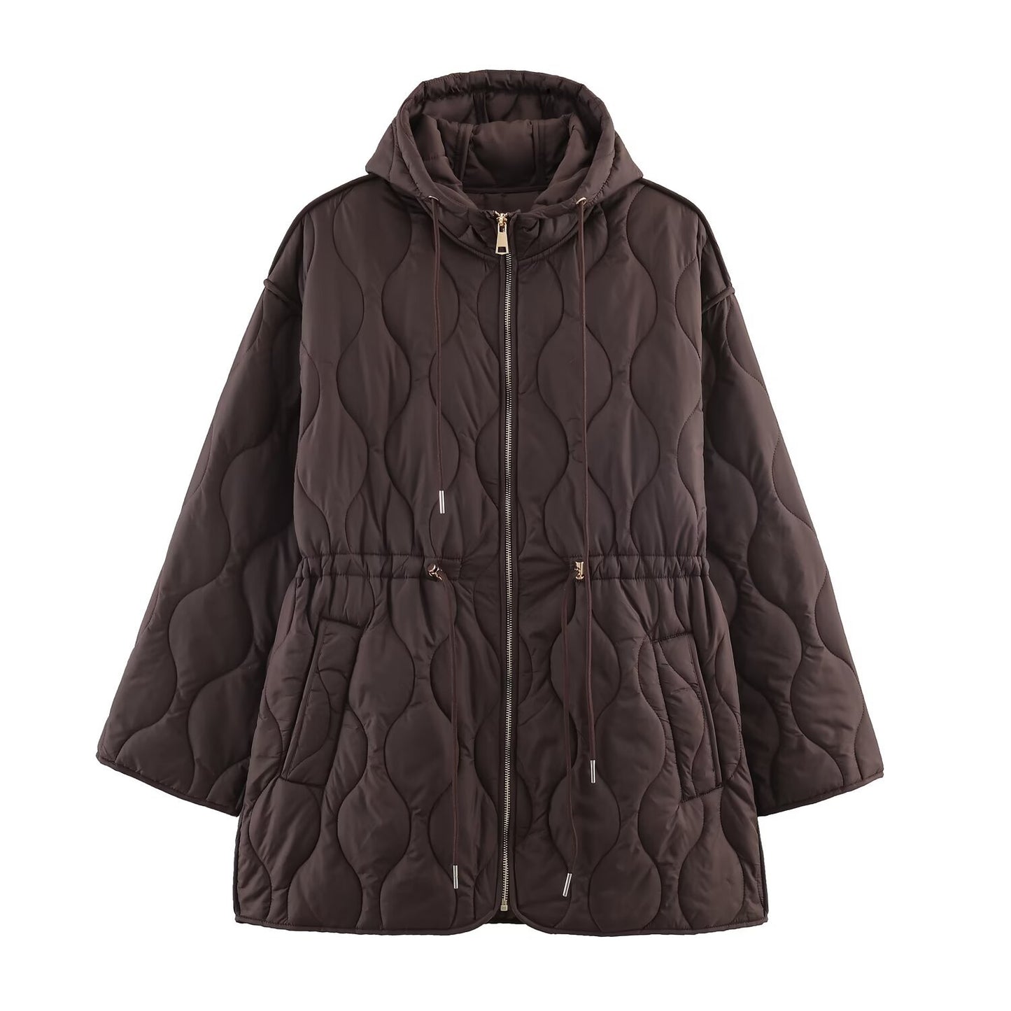 Hooded waterproof cotton jacket women's coat