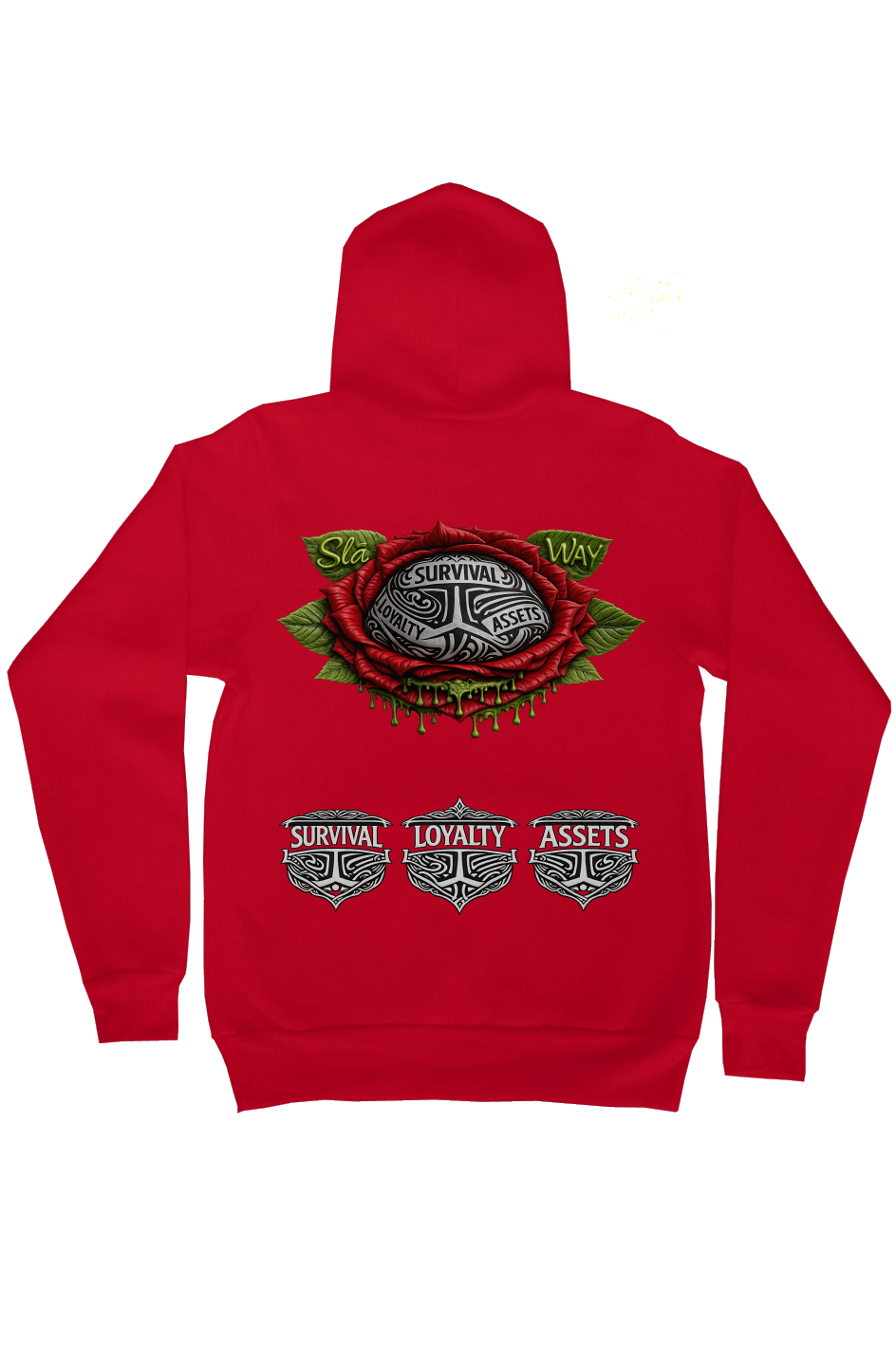 Sla flower gildan zip hoody