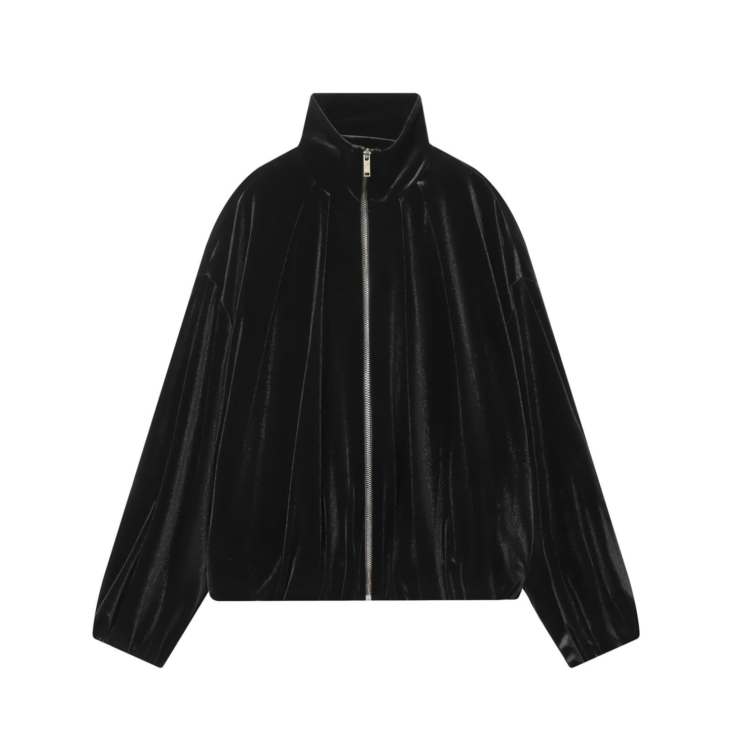 Retro style velvet pilot jacket women's clothing