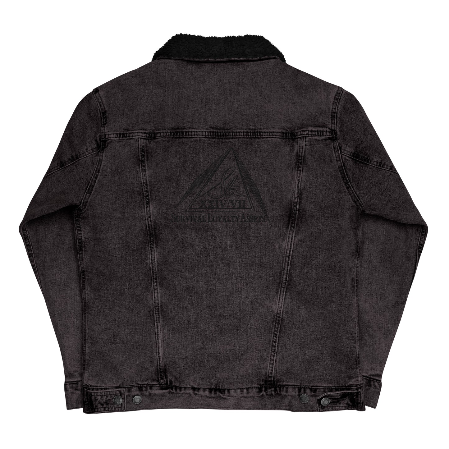 Slā Survival Loyalty Assets Unisex denim sherpa jacket