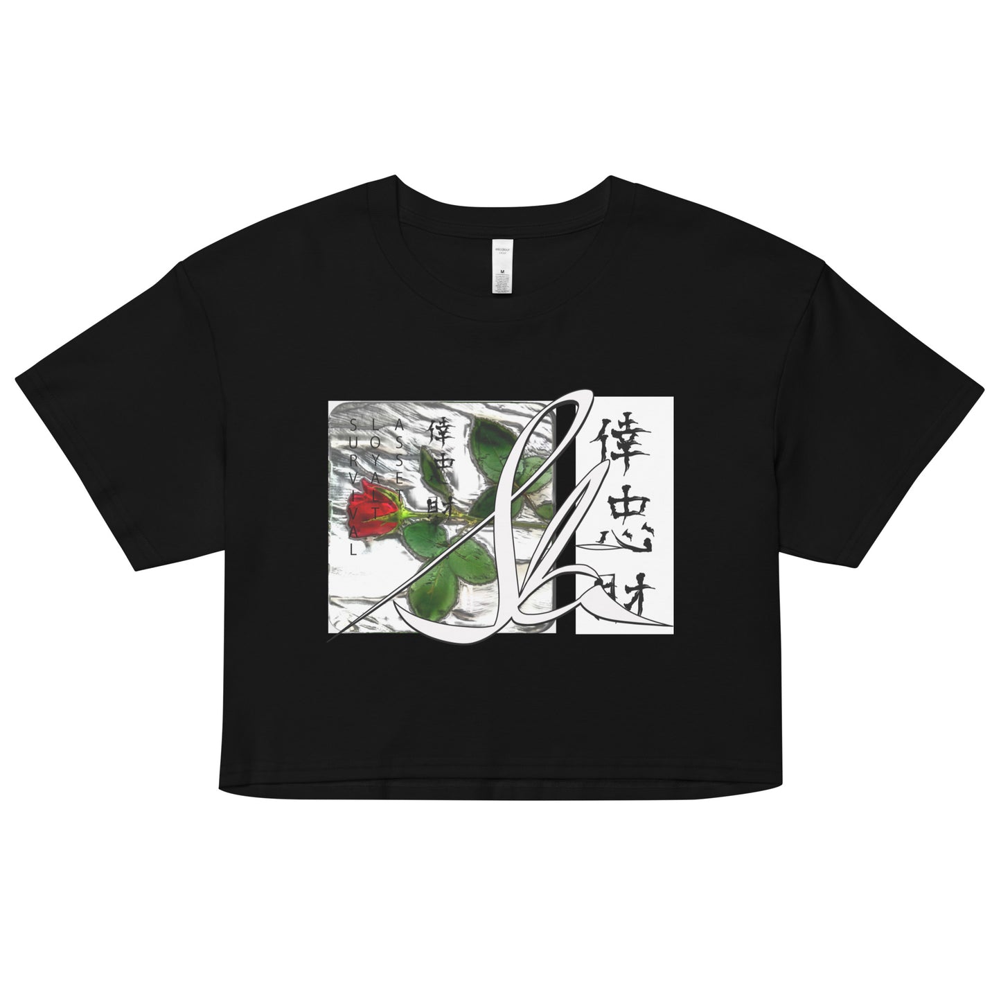 Slā rose Survival Loyalty Assets Rose Mandarin Women’s crop top Survival Loyalty Assets in Mandarin