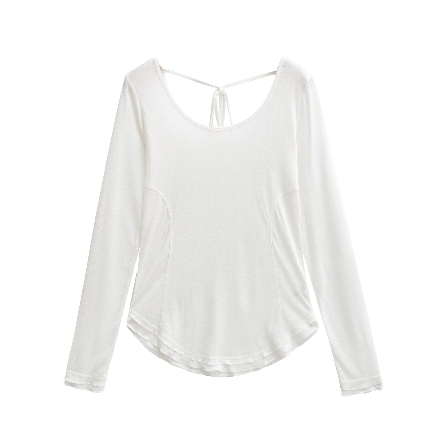 Slim fit backless tied top T-shirt