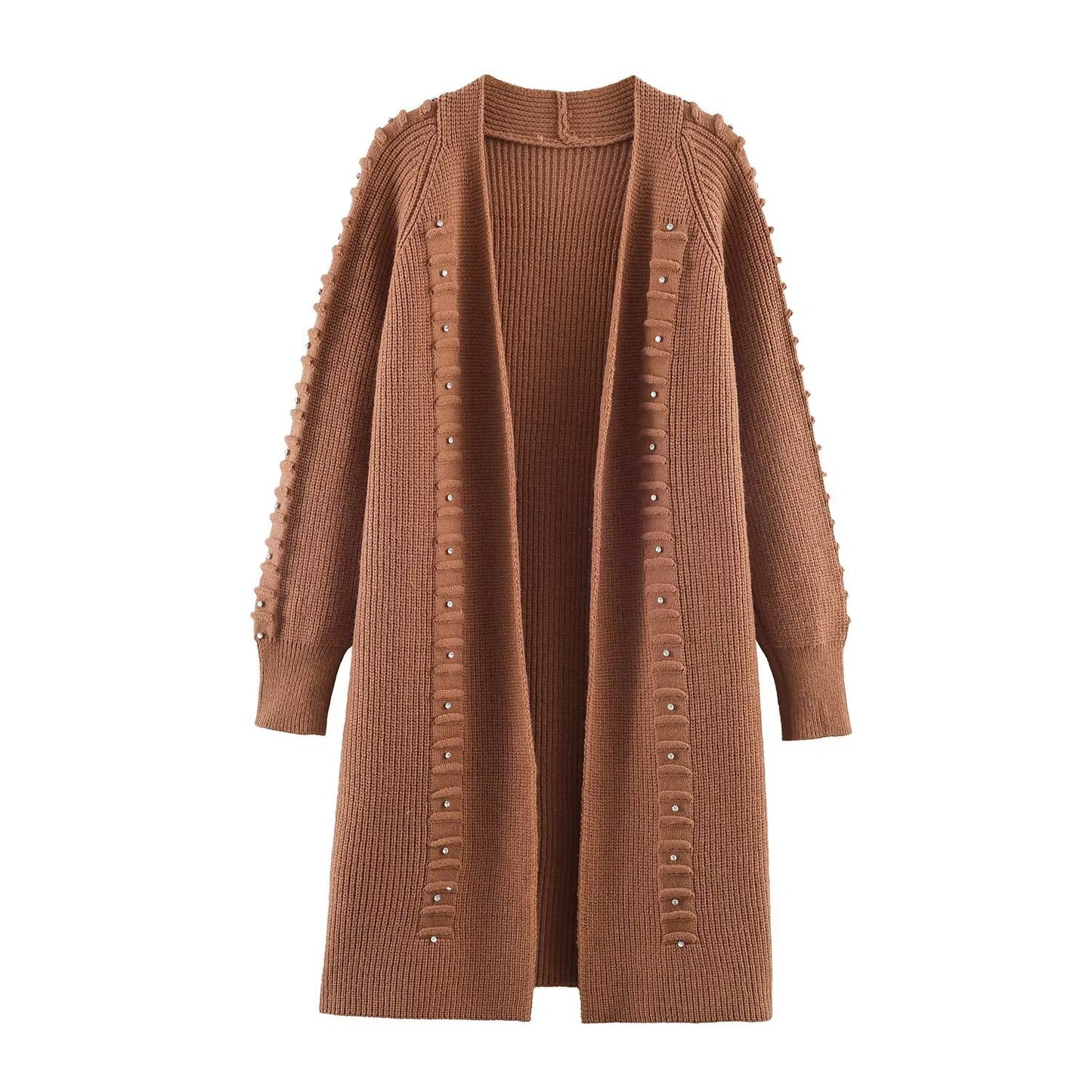 Jacket Loose rivet knitted cardigan sweater jacket