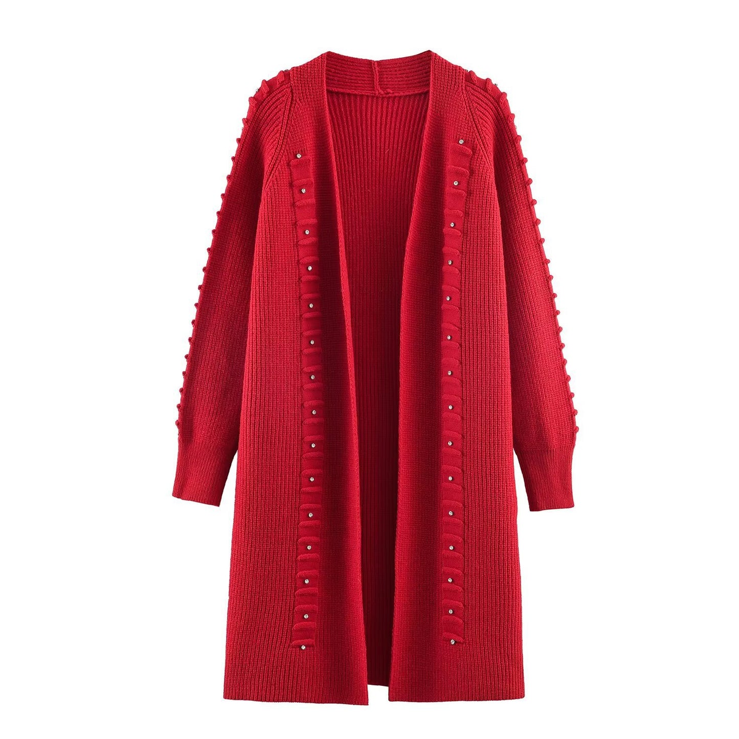 Jacket Loose rivet knitted cardigan sweater jacket