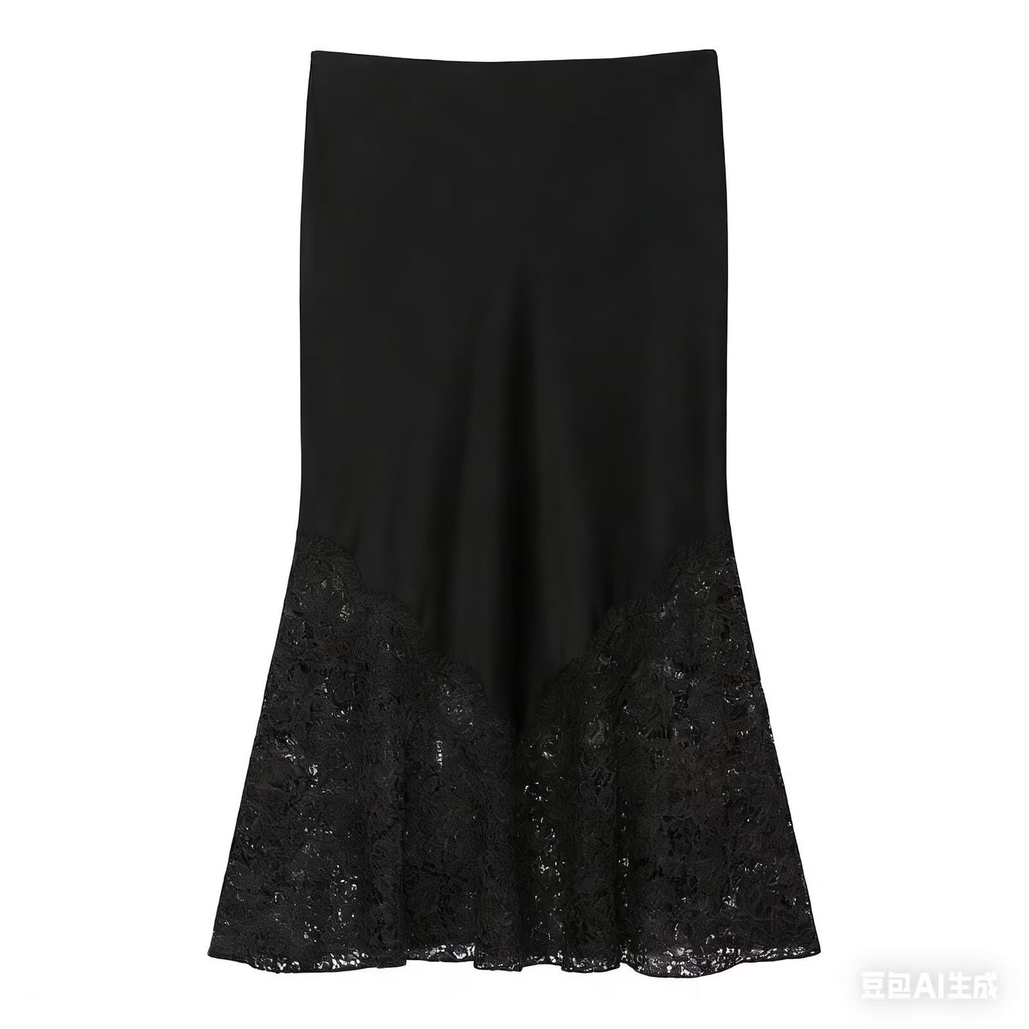 Lace silk half skirt women's clothing