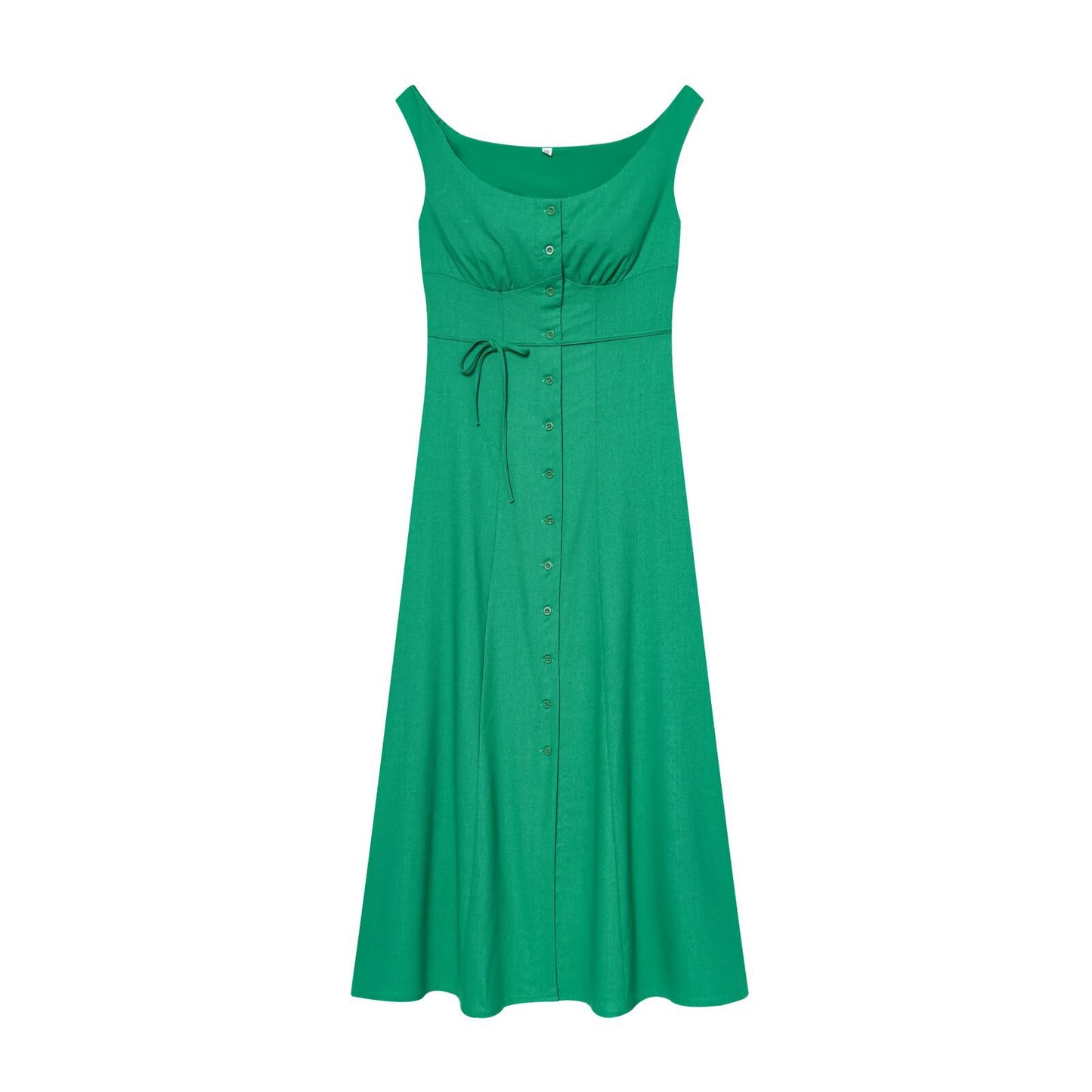 Chic Style New Women's Linen Blend Dress