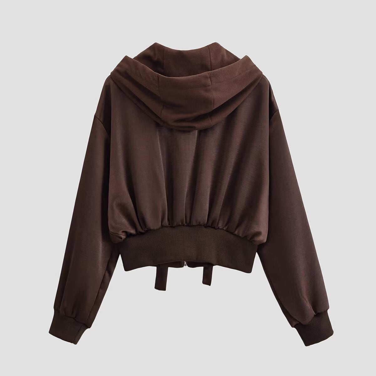 Street splicing texture hooded jacket