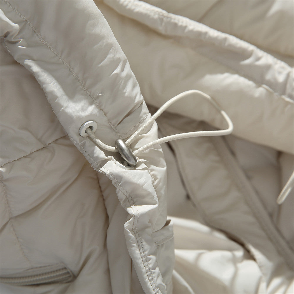 Lightweight pork rib down jacket