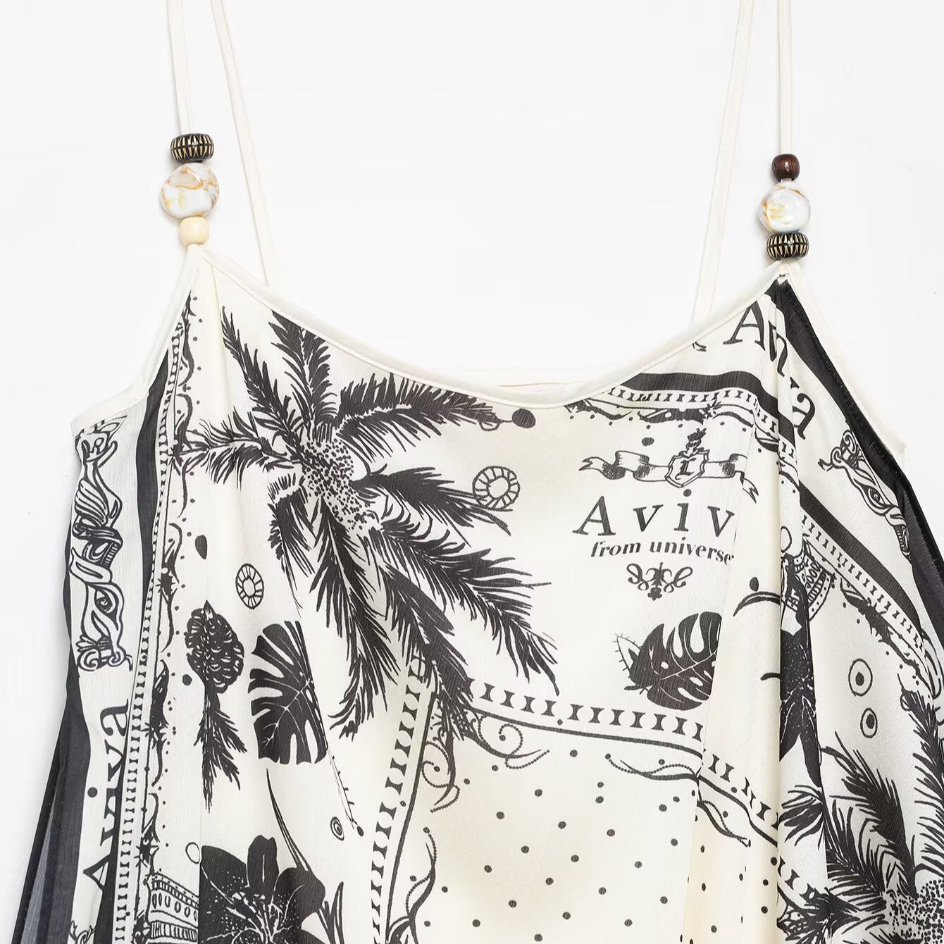 New women's classic and versatile fashion pearl print dress with Western style