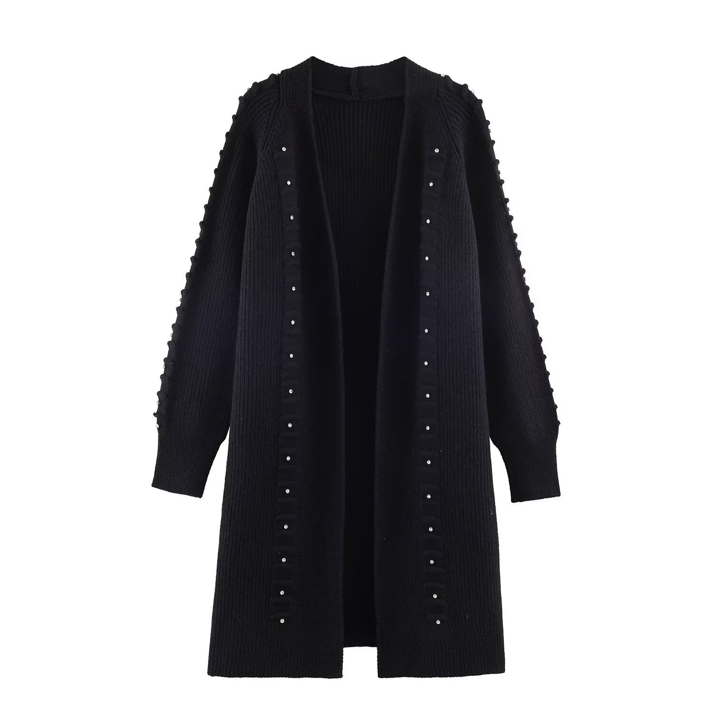 Jacket Loose rivet knitted cardigan sweater jacket