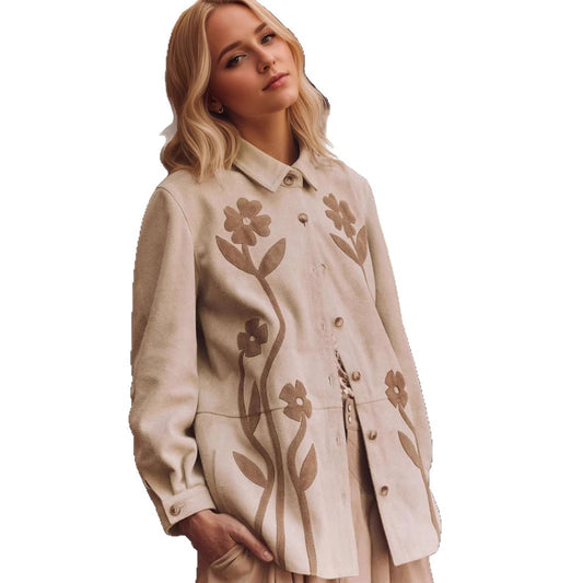 Collar loose long sleeved top