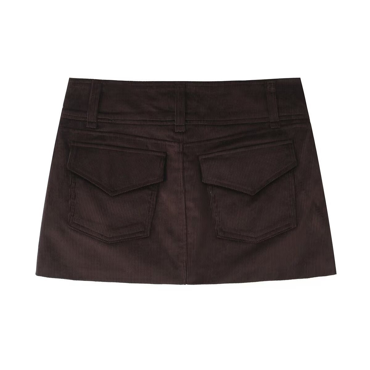 Spicy girl corduroy half body mini skirt