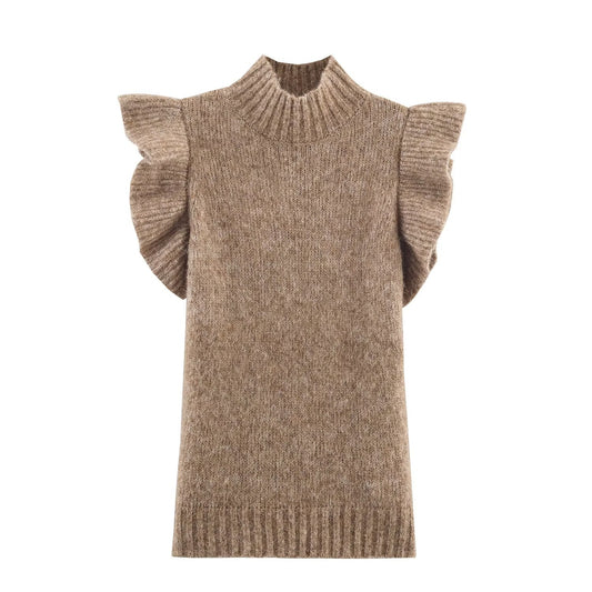 New Women's Fashion Wool Layered Decorative Top