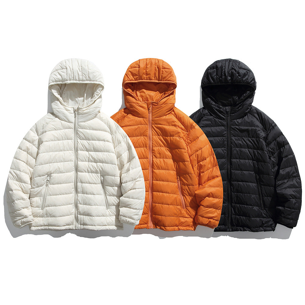 Lightweight pork rib down jacket
