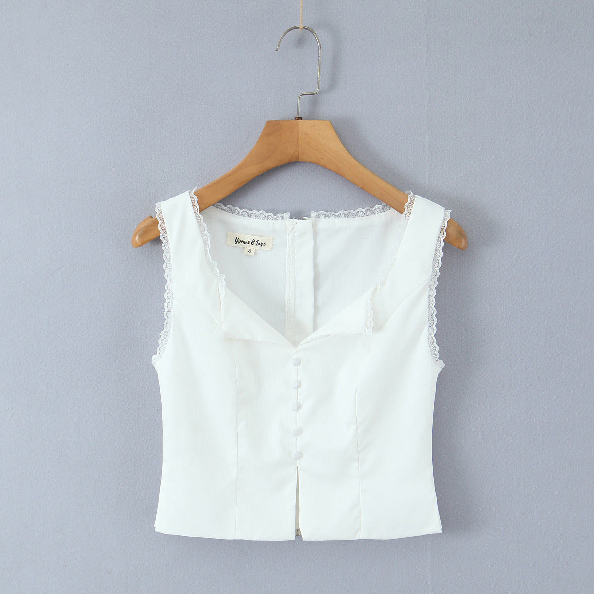 Spicy girl's small lapel slim fit zipper sleeveless top