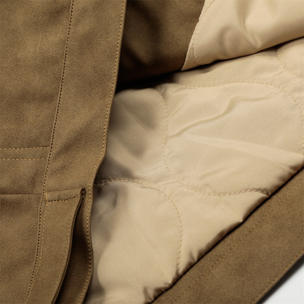 Cotton padded thick zipper jacket