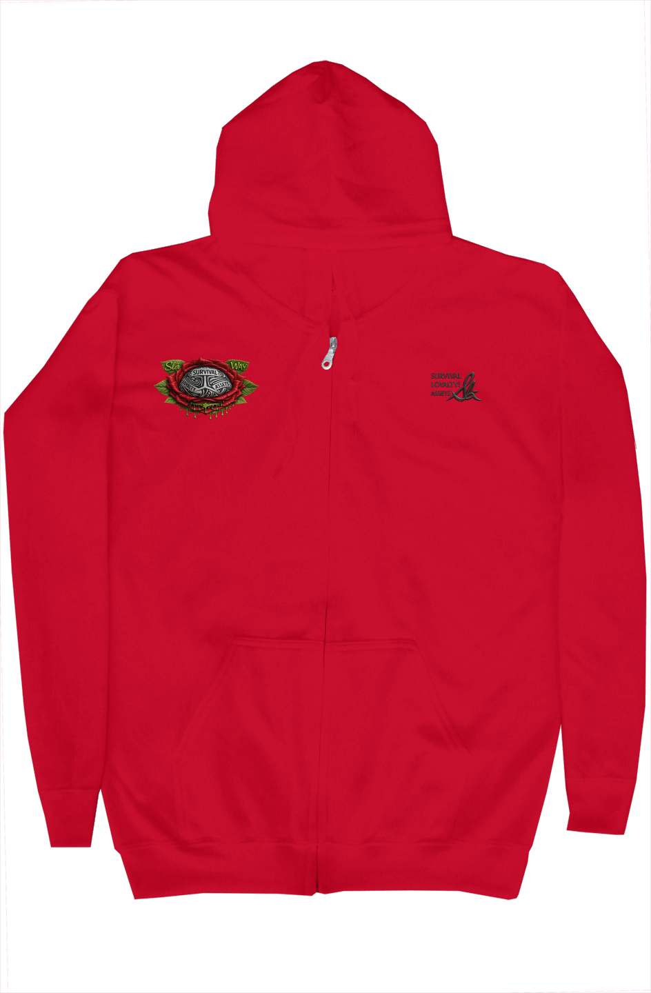 Sla flower gildan zip hoody 