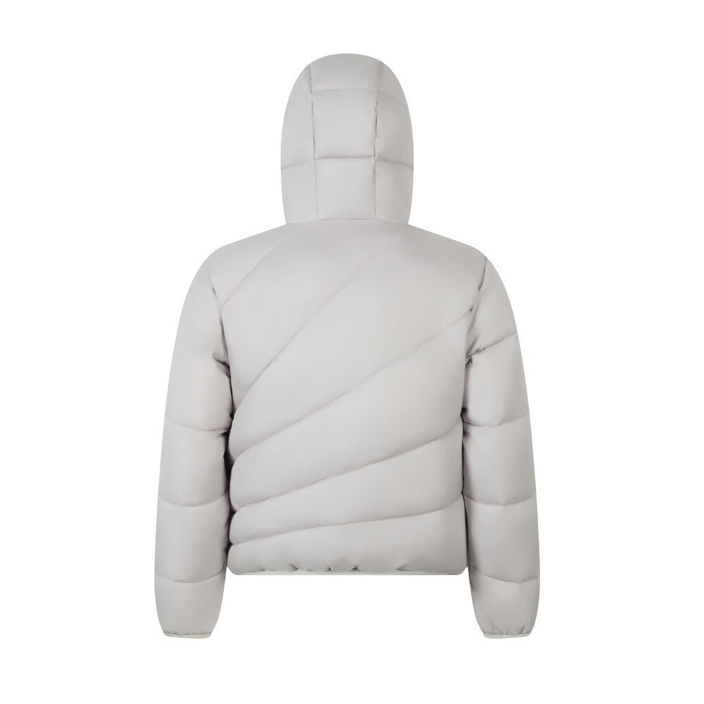 Irregular diagonal zipper cotton jacket