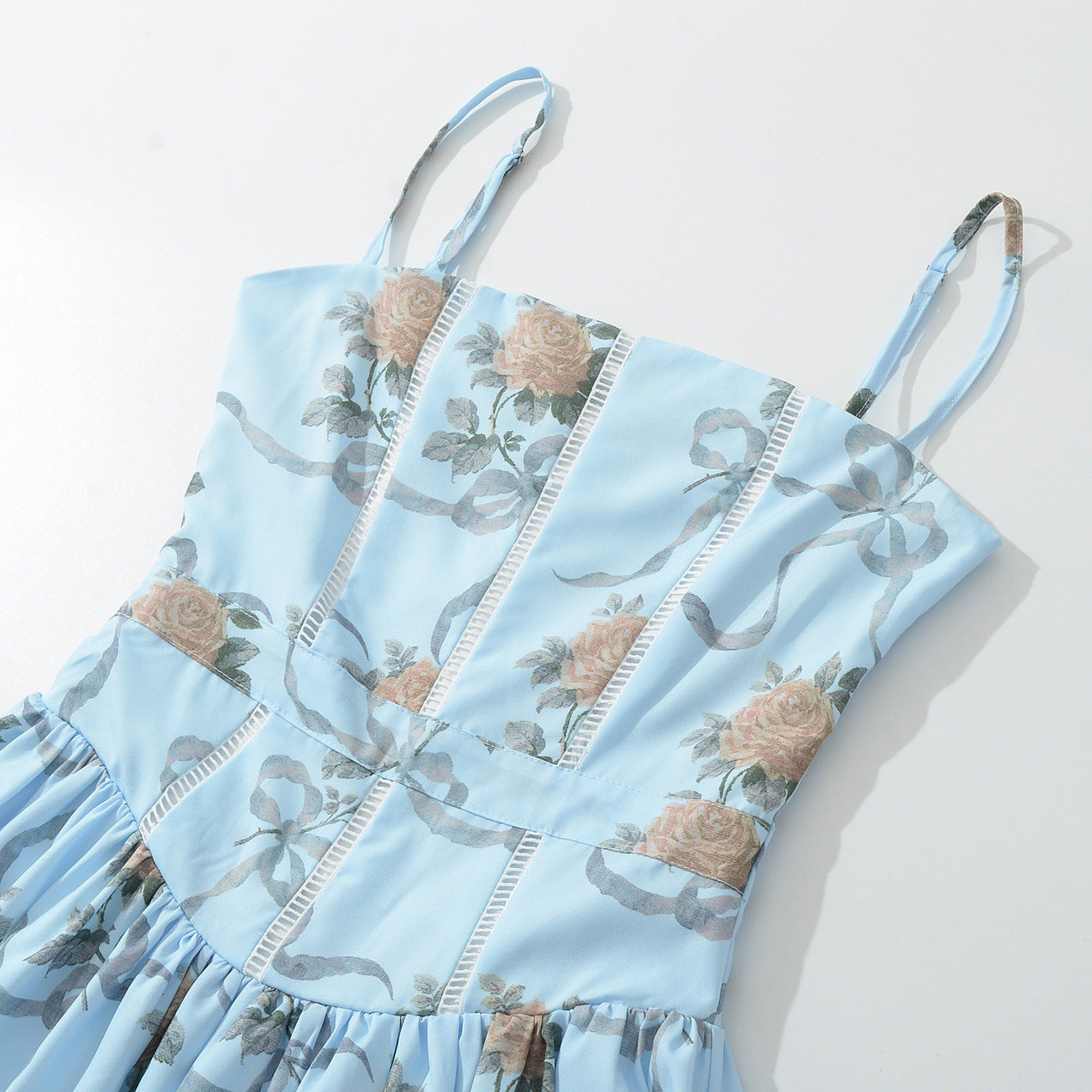 New Women's Fashionable Classic Versatile Lace Spliced Dress