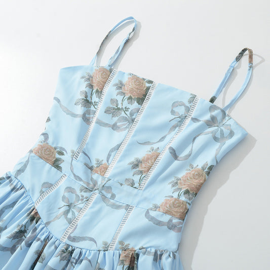 New Women's Fashionable Classic Versatile Lace Spliced Dress