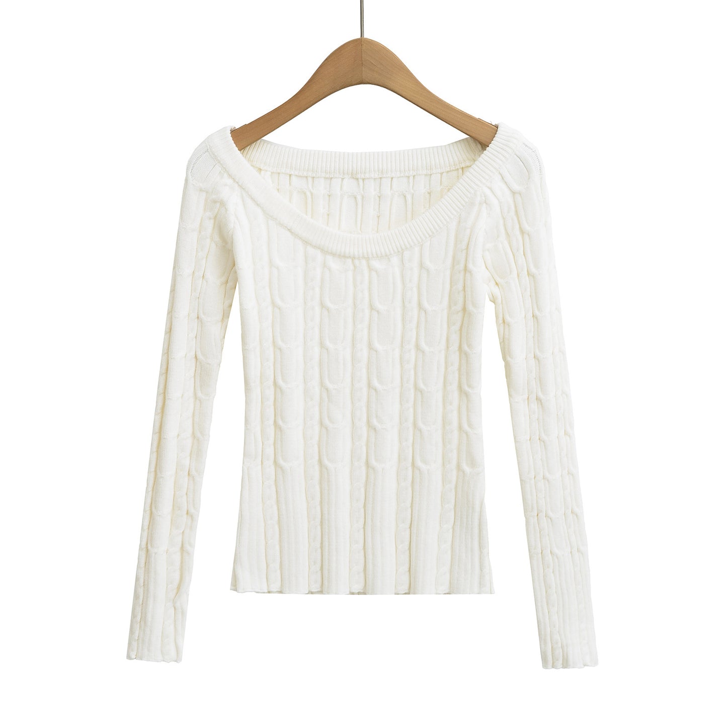 Slim fit long sleeved sweater