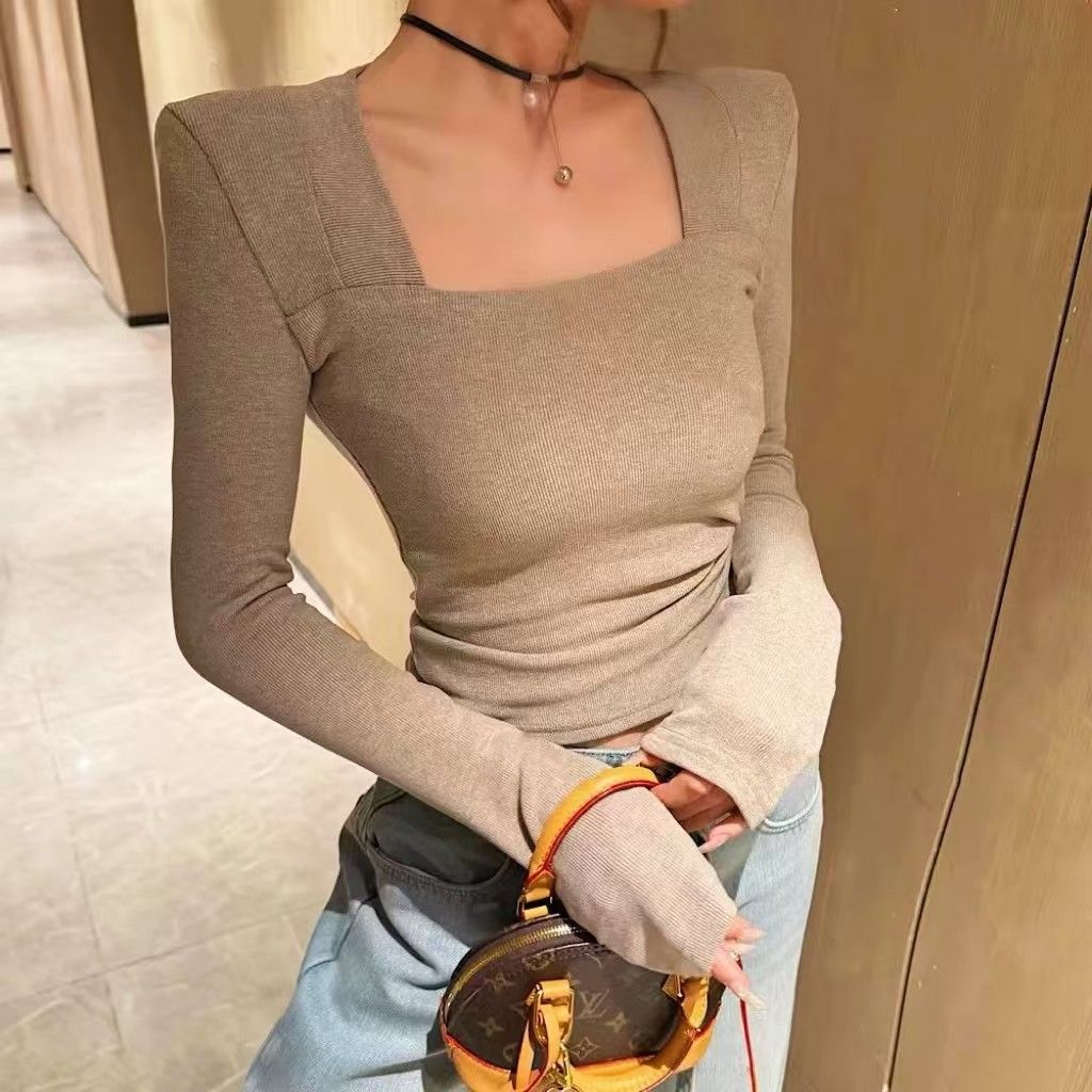 Pure Desire Square Collar Underneath Bottom Shirt for Women