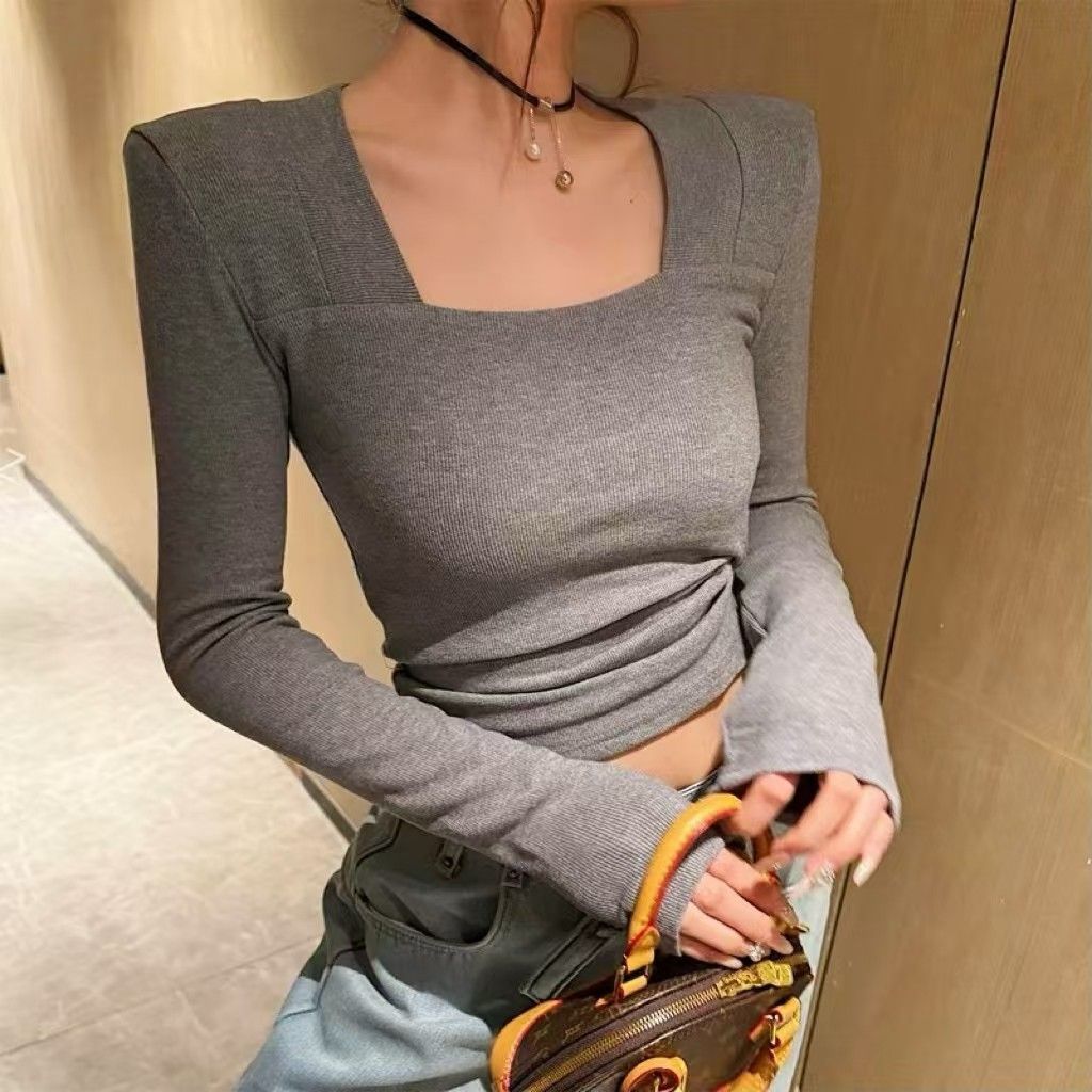 Pure Desire Square Collar Underneath Bottom Shirt for Women