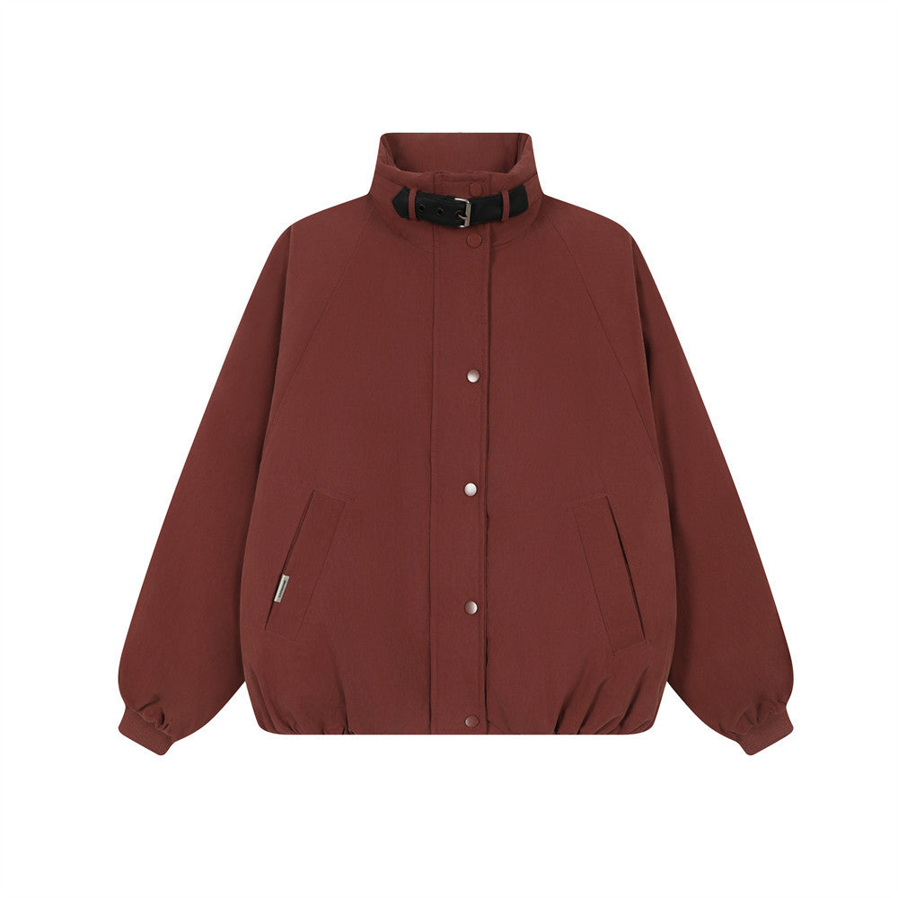 Half high collar cotton jacket