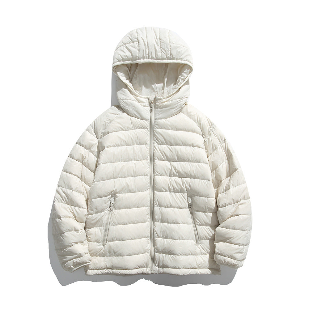 Lightweight pork rib down jacket