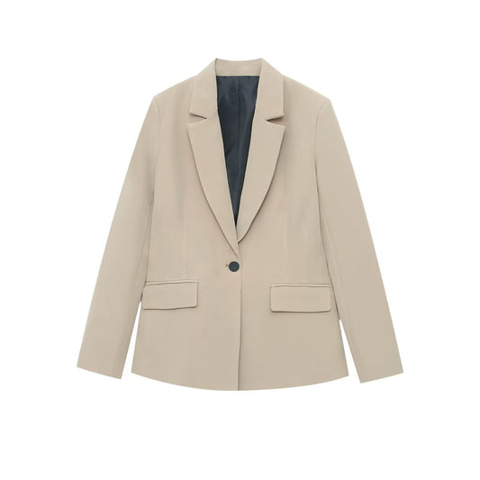 Commuting style elegant slim fit suit jacket