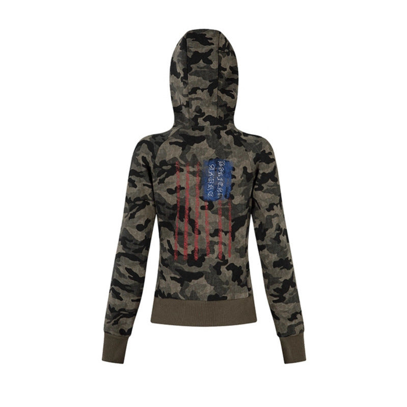 Double-Zip Hoodie Fitted Slim Fit Short Length