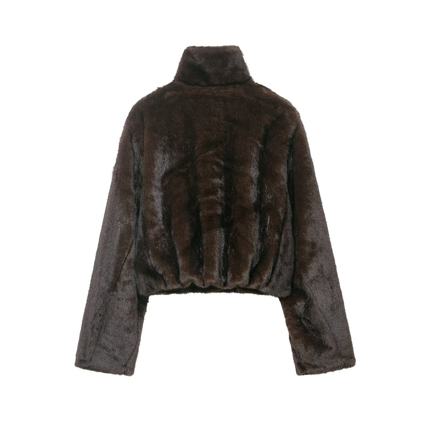 Artificial fur short jacket women's coat
