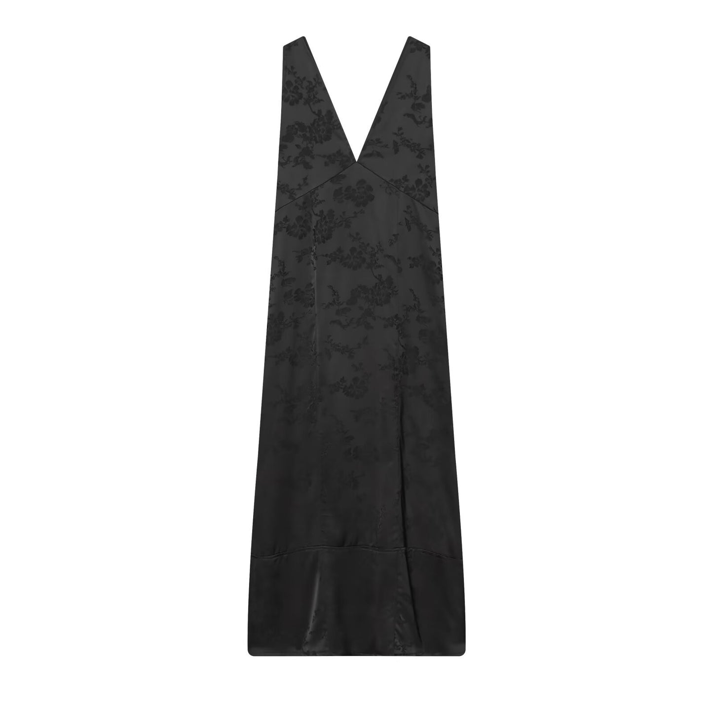 V-neck jacquard MIDI dress for women's wear