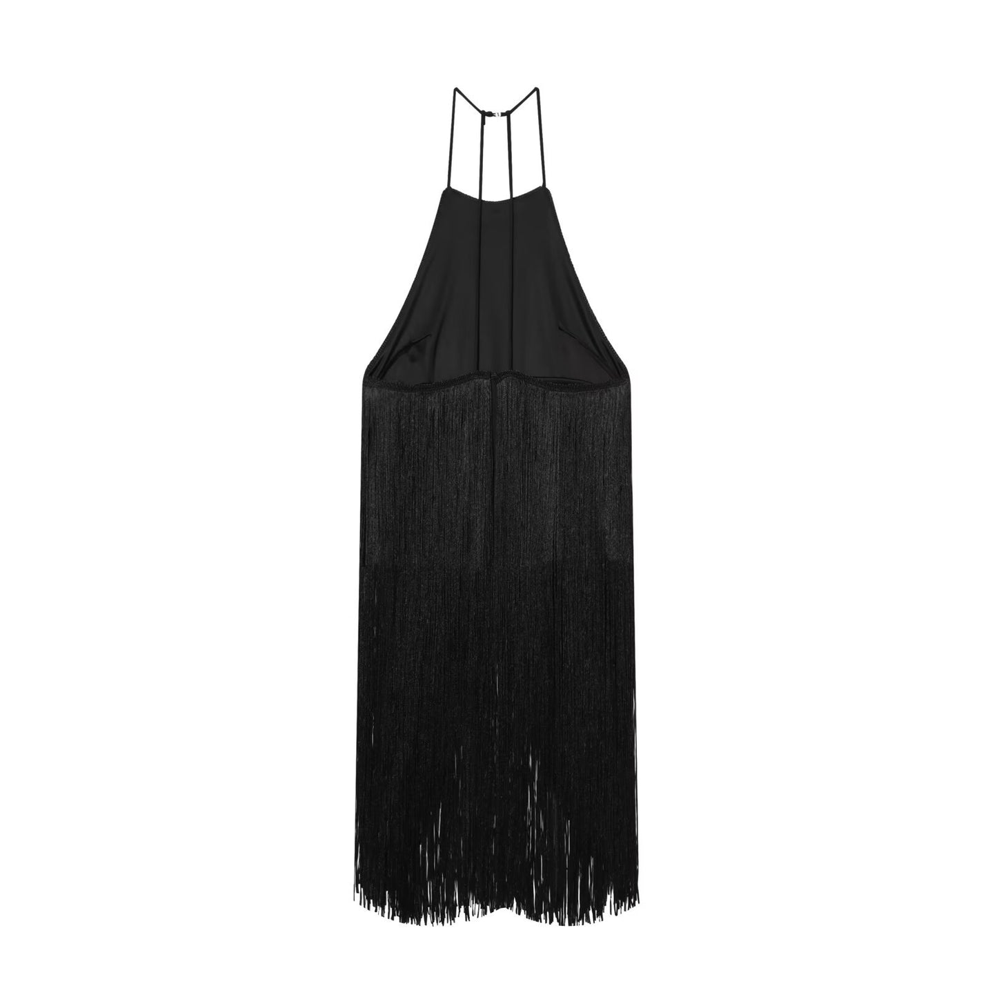 Top Spicy girl velvet fringe hanging neck top