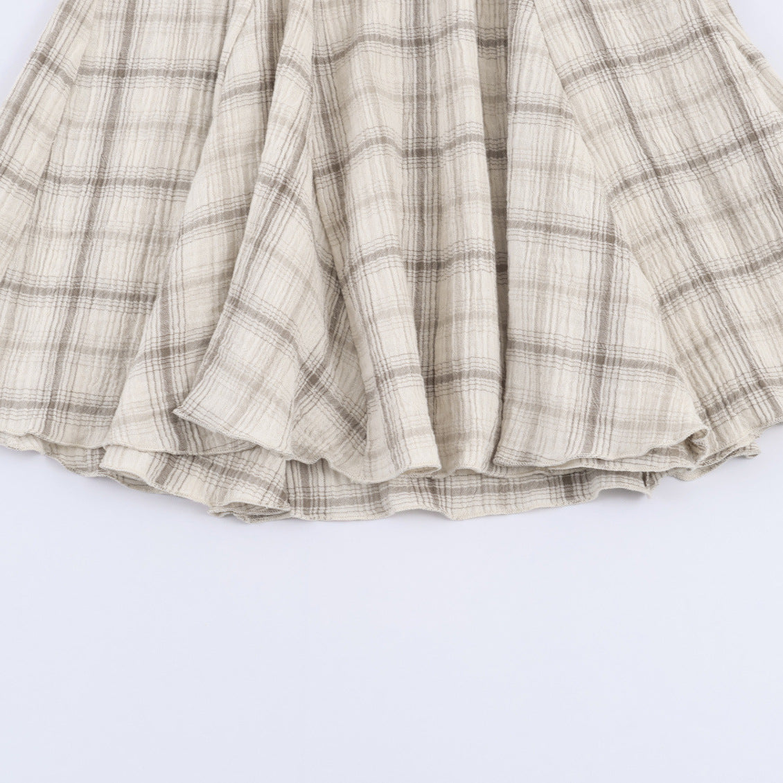 New Women's Fashionable Casual Plaid Mini Dress