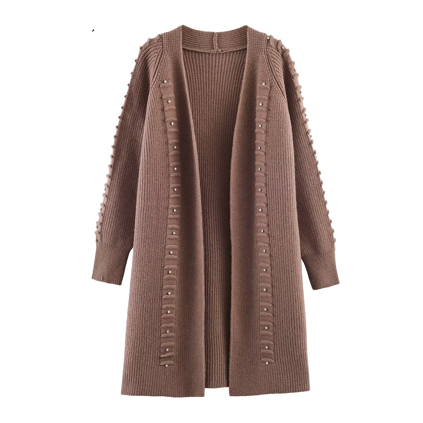 Jacket Loose rivet knitted cardigan sweater jacket
