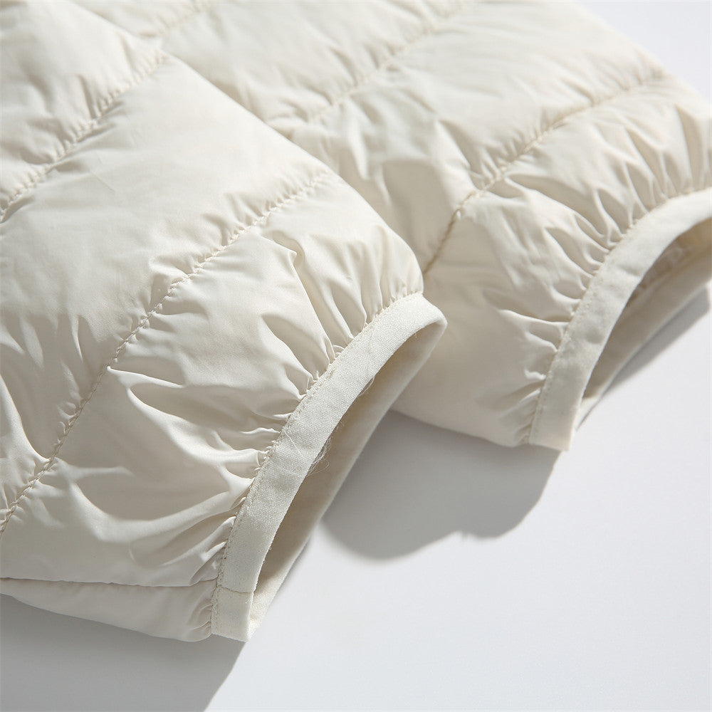 Lightweight pork rib down jacket