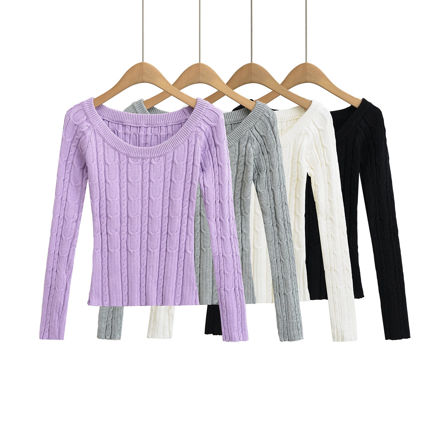 Slim fit long sleeved sweater