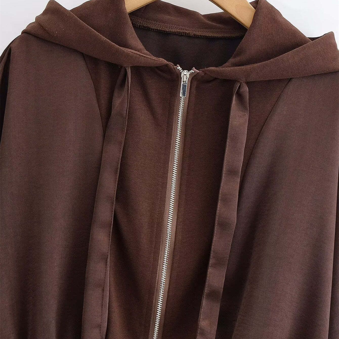 Street splicing texture hooded jacket