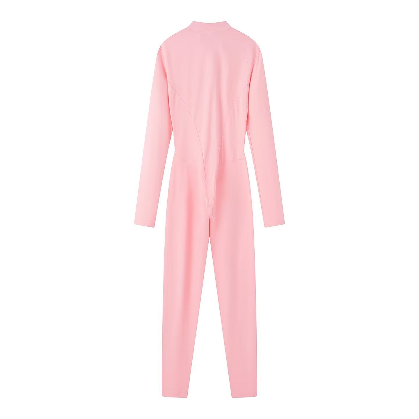 Yoga Suit Women's 3D Shaping Fit Round Neck Long Sleeve Athletic One-Piece Yoga Suit
