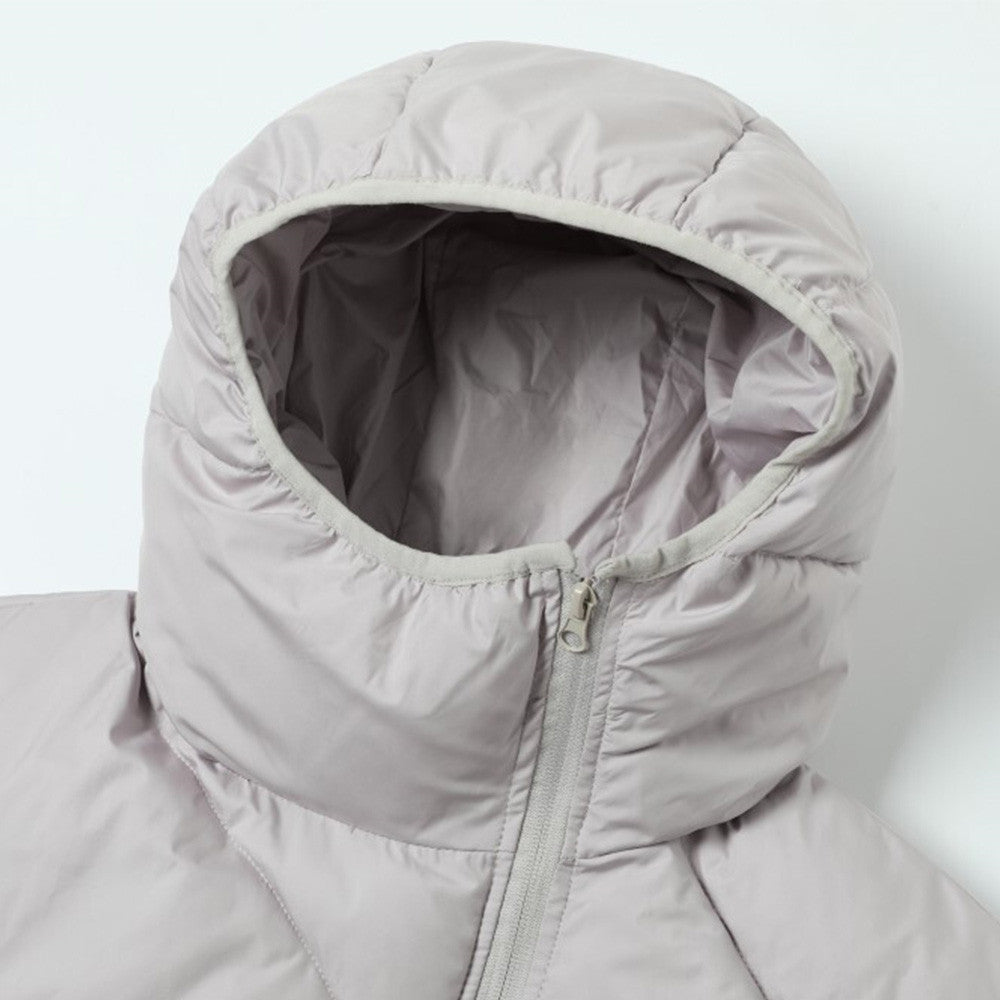Irregular diagonal zipper cotton jacket