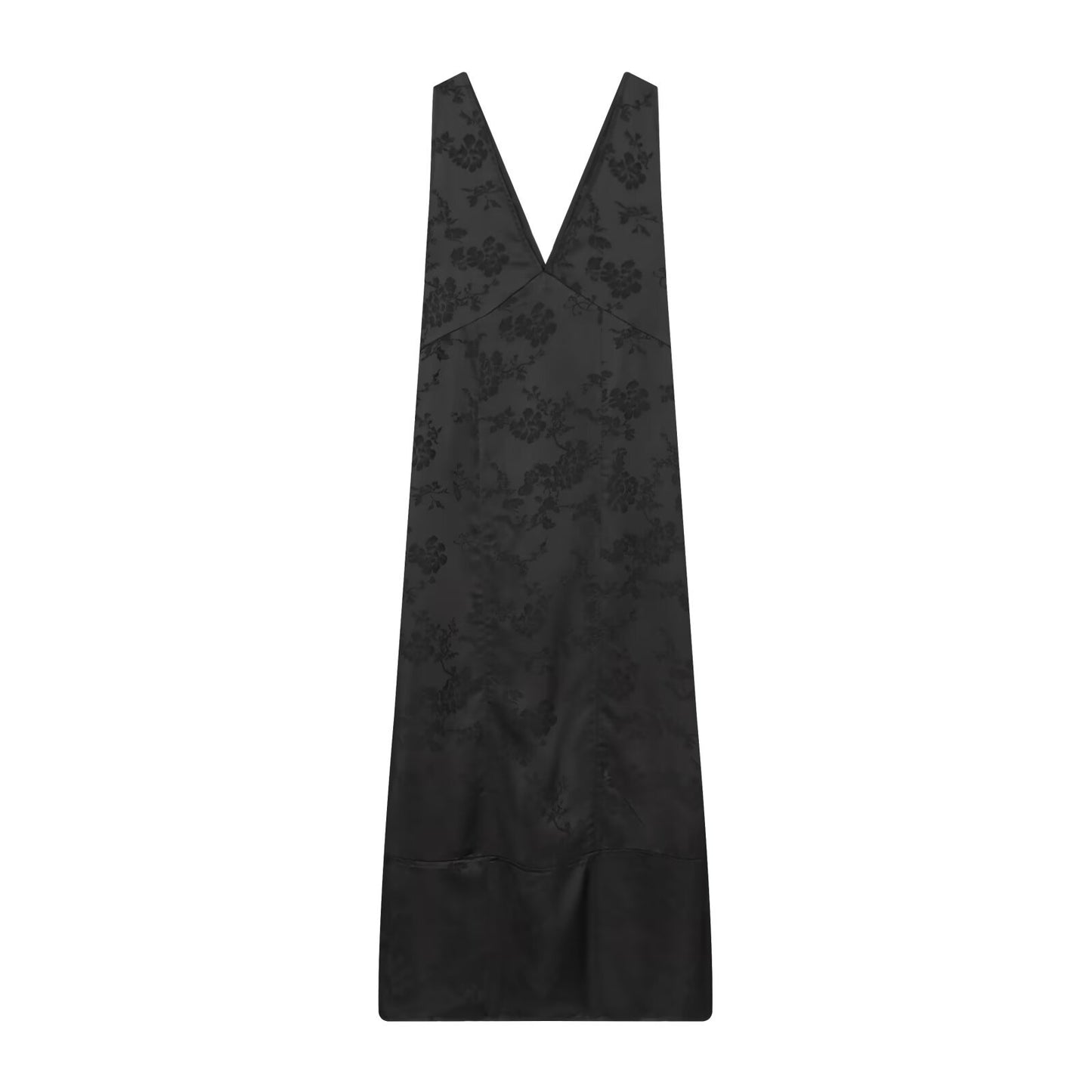 V-neck jacquard MIDI dress for women's wear