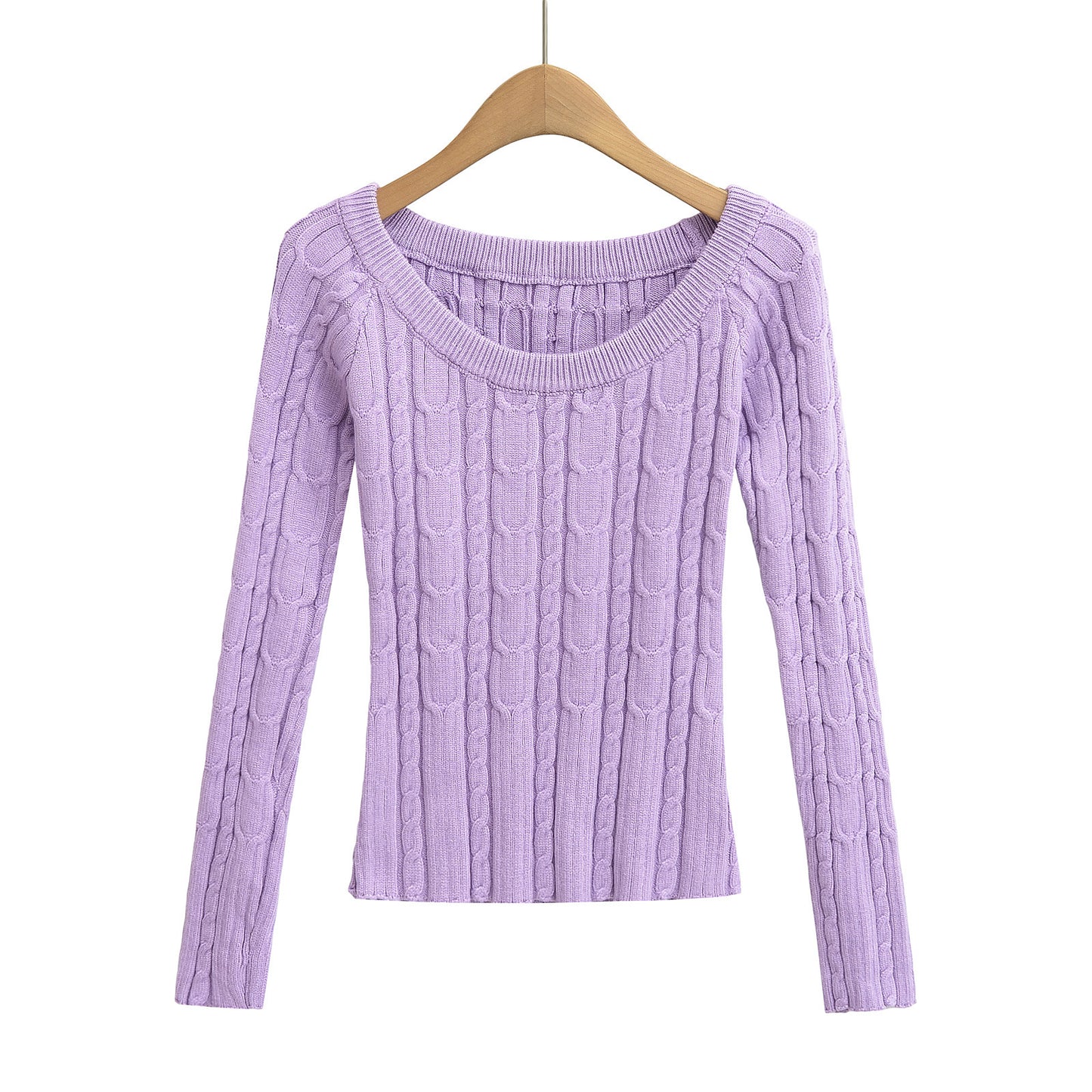 Slim fit long sleeved sweater