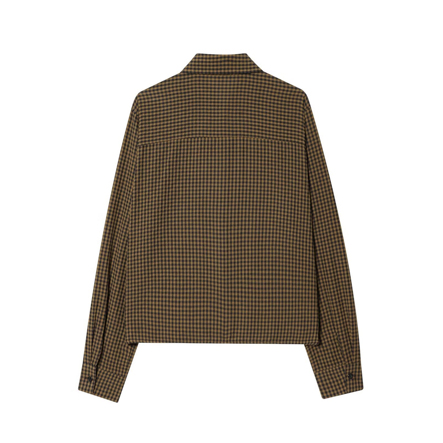 Street casual plaid shirt women's clothing