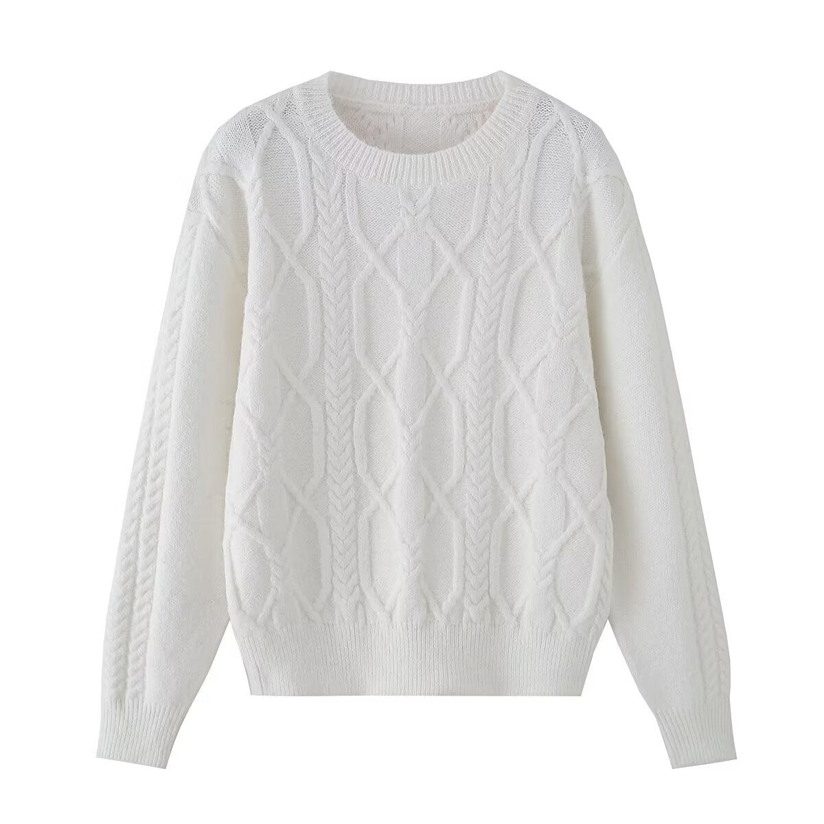 Half high neck loose sweater top