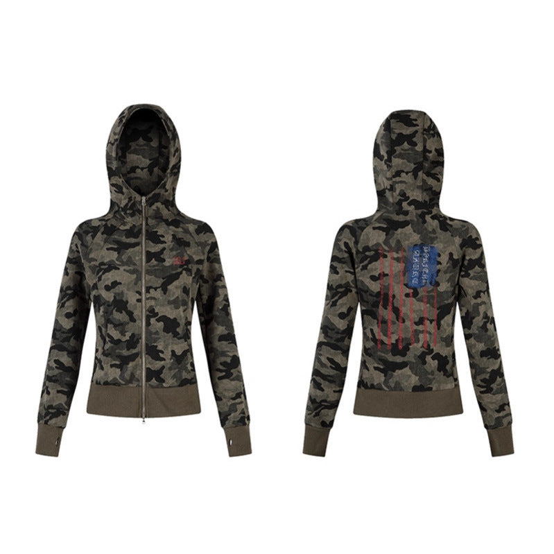Double-Zip Hoodie Fitted Slim Fit Short Length