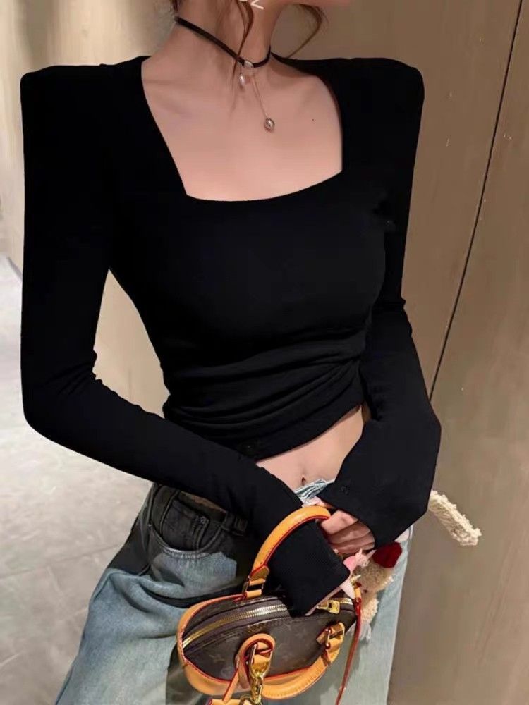 Pure Desire Square Collar Underneath Bottom Shirt for Women